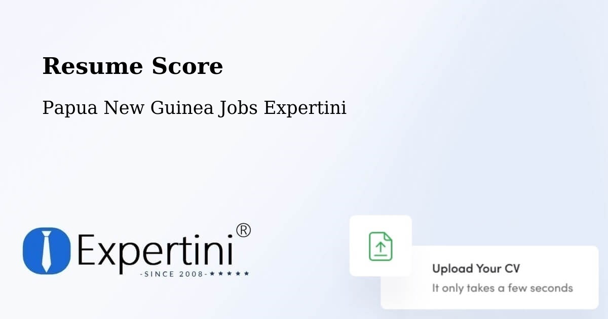 Resume Score & Job Description Match Tool – Aitape - Papua New Guinea Jobs Expertini